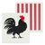 Abbott Swedish Dish Cloth - Rooster and Stripes (Set of 2)