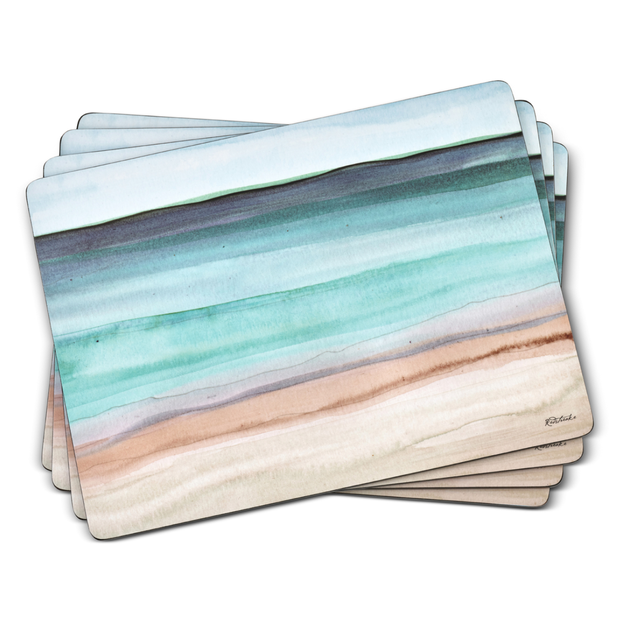 Pimpernel Placemat - Coastal Shore (Set of 4)