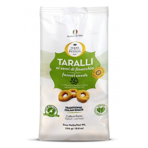 Taralli Italian Snack Fennel Seed - 250g