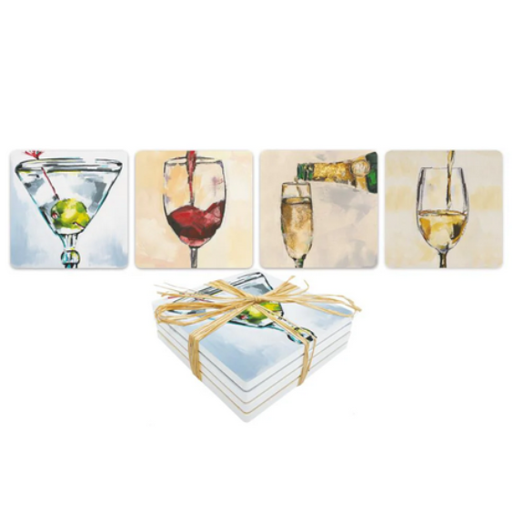 PPD Coaster Set - The Art of Alcohol (Set of 4)