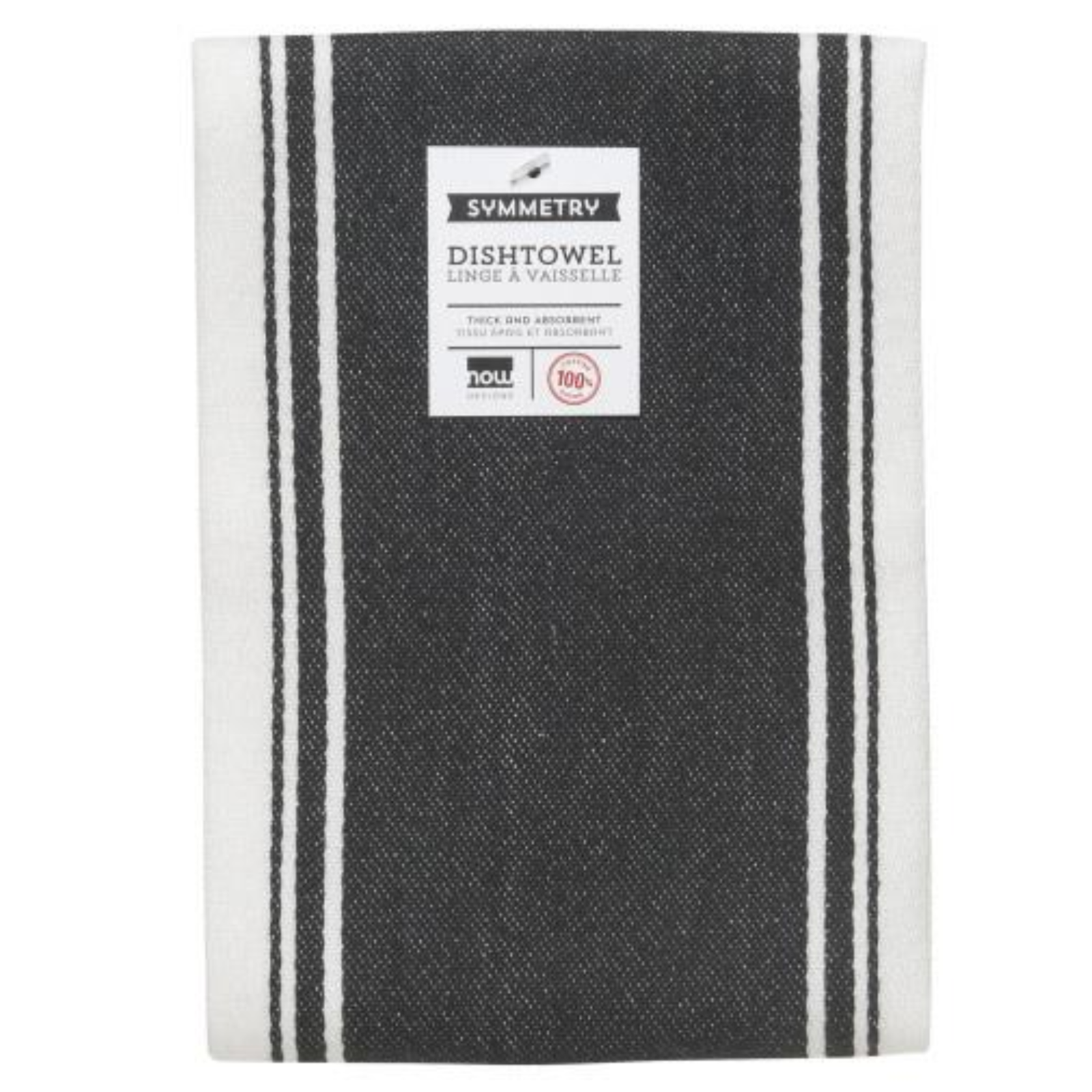 Danica Symmetry Tea Towel - Black