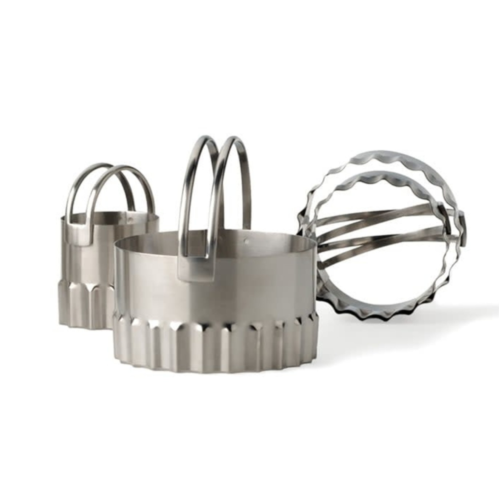 RSVP Biscuit Cutters - Rippled Circle (Set of 4)